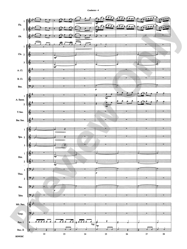 Patapan (Grade 3) - Concert Band Conductor Score & Parts (Digital Download)