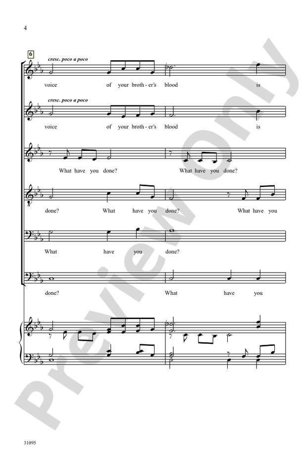 Elegy for Dachau – SSATBB a cappella Choral Octavo (Digital Download)