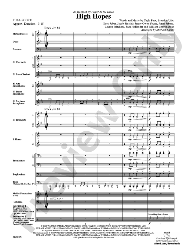 High Octane - Concert Band Conductor Score & Parts (Digital Download)
