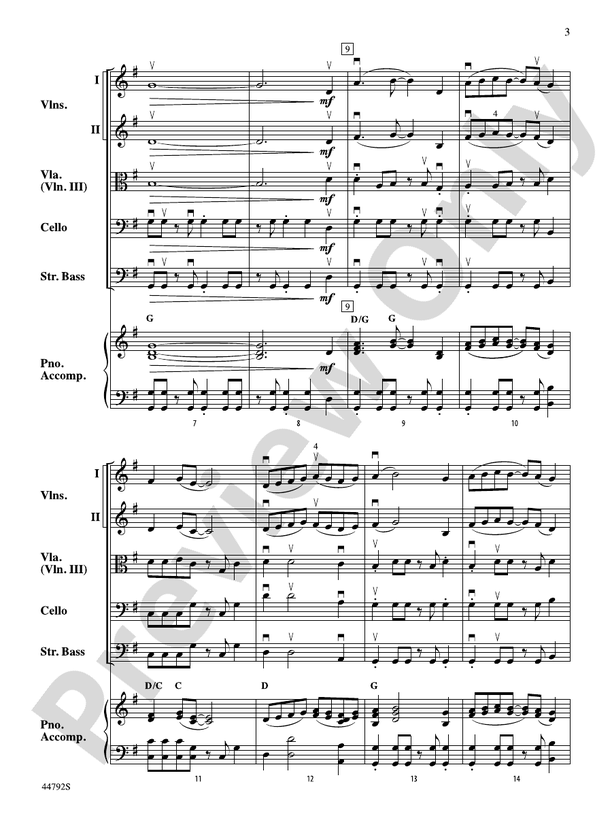 Wind Dancer - String Orchestra Conductor Score & Parts (Digital Download)