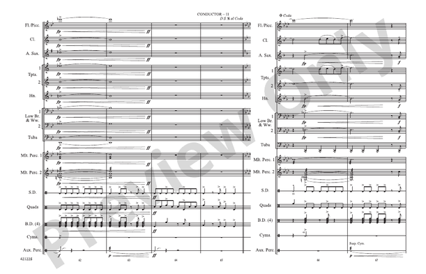 Give It One – Marching Band Conductor Score & Parts (Digital Download)