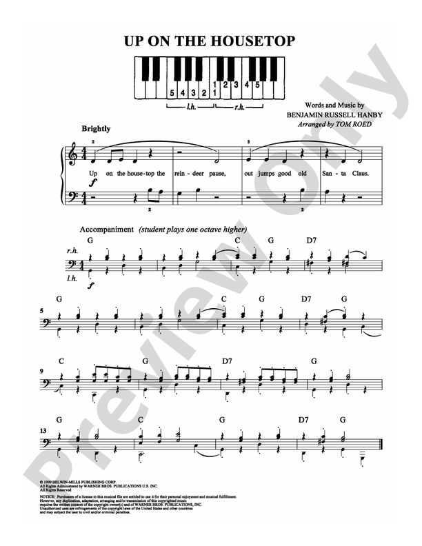 Up on the Housetop - DSM-PS-0006870 - Easy Piano (Digital Download)