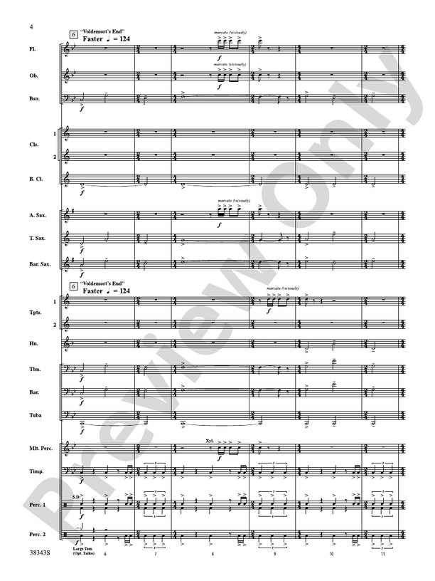 Harry Potter and the Deathly Hallows, Part 2, Selections from - Concert Band Conductor Score & Parts (Digital Download)