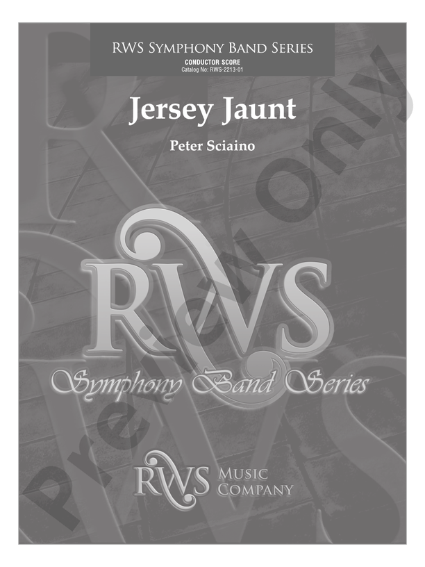 Jersey Jaunt - Concert Band Conductor Score & Parts (Digital Download)