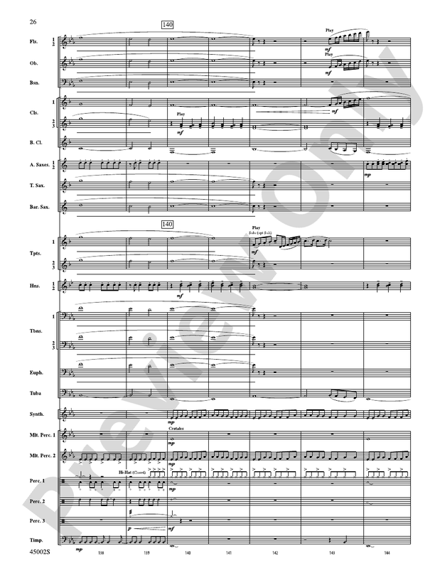 Winds of Change - Concert Band Conductor Score & Parts (Digital Download)