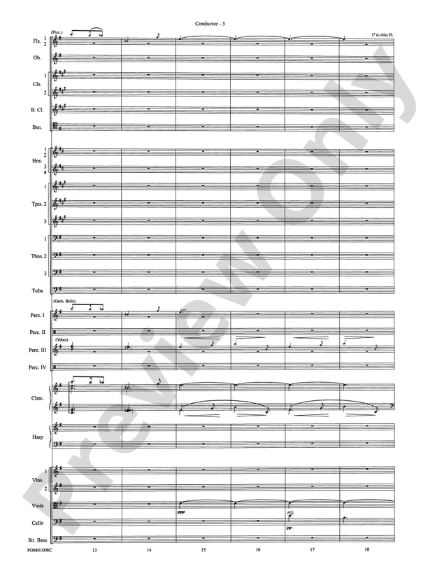 Harry Potter Symphonic Suite – Full Orchestra Conductor Score & Parts (Digital Download)