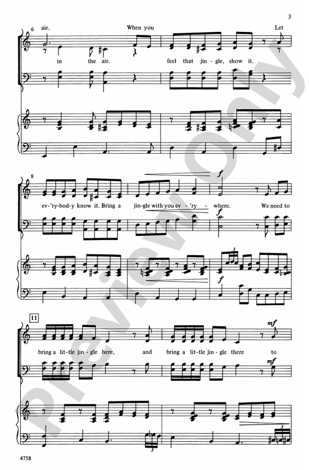 Bring a Little Jingle – SATB Choral Octavo (Digital Download)