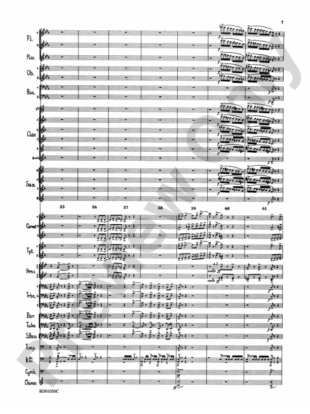 Trittico (Grade 3.5) - Concert Band Conductor Score & Parts (Digital Download)