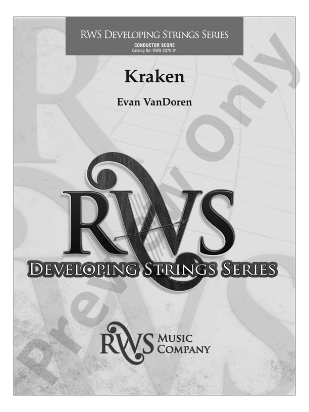 Kraken - String Orchestra Conductor Score & Parts (Digital Download)
