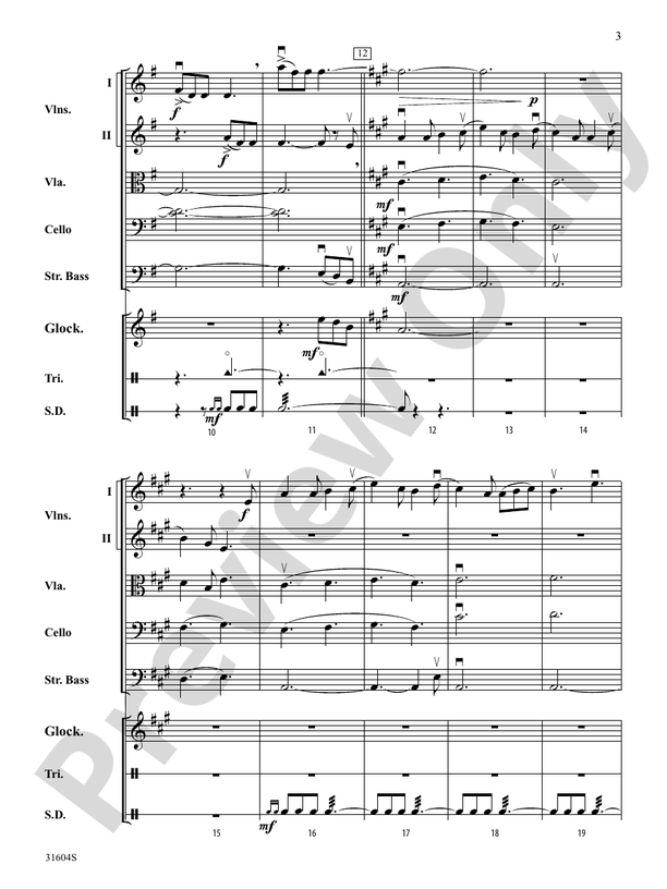 I Saw Three Ships – String Orchestra Conductor Score & Parts (Digital Download)