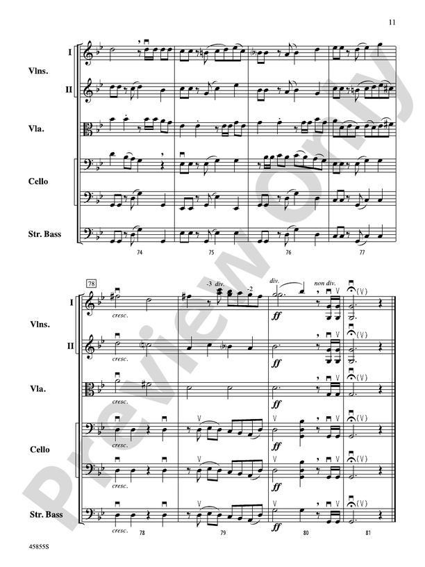 Midnight Howl - String Orchestra Conductor Score & Parts (Digital Download)