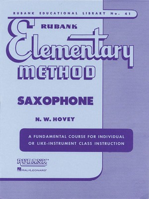 Rubank Elementary Method - Saxophone Rubank 4470030