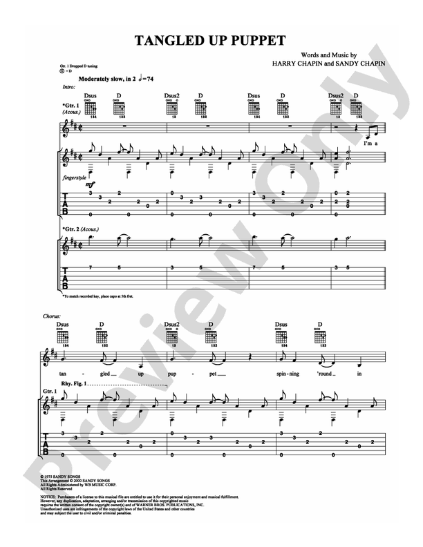 Tangled Up Puppet - Guitar TAB (Digital Download)
