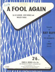 A Fool Again - Ray Ruff - PVG (Digital Download)