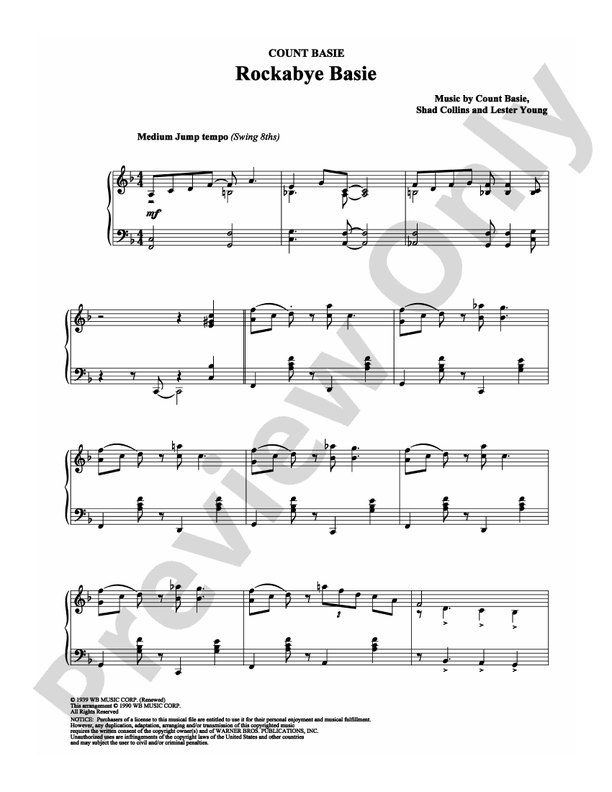 Rockabye Basie - Piano (Digital Download)