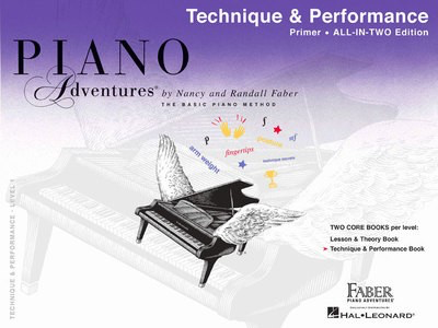 Piano Adventures All-In-Two Primer Level - Piano Technique & Performance Book by Faber/Faber Hal Leonard 119900
