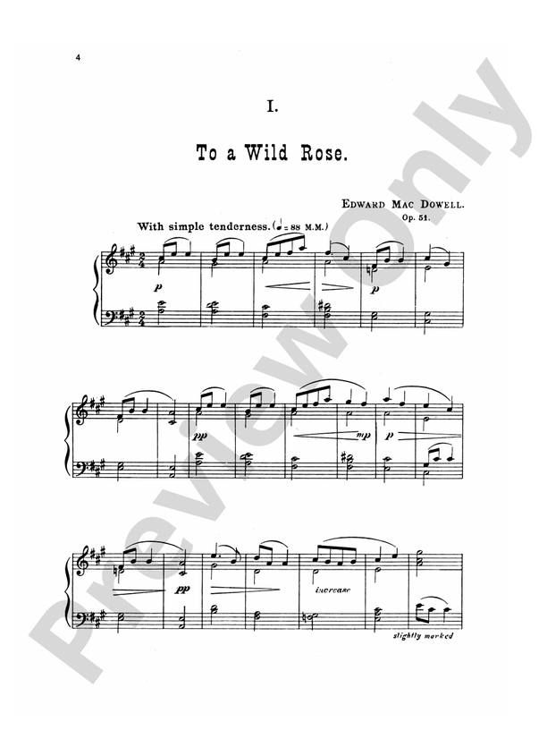 MacDowell - Woodland Sketches - Piano Solo (Digital Download)