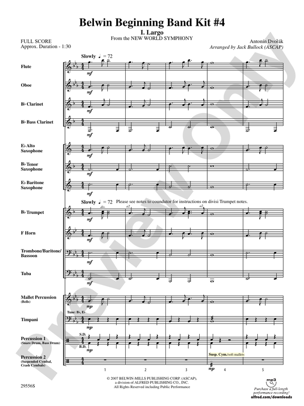 Belwin Beginning Band Kit #4 - Concert Band Conductor Score & Parts (Digital Download)