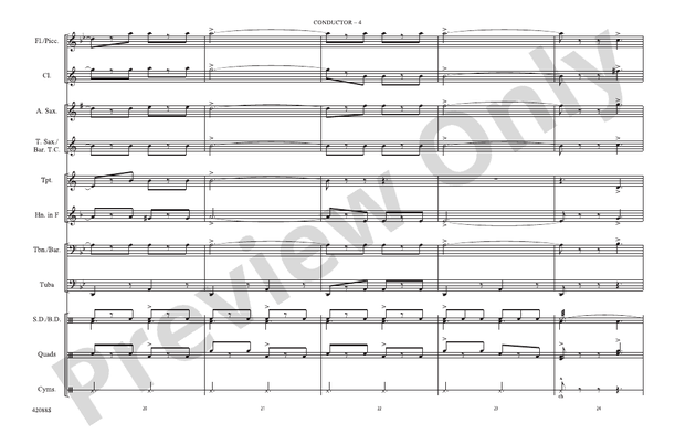 Funiculi, Funicula – Marching Band Conductor Score & Parts (Digital Download)
