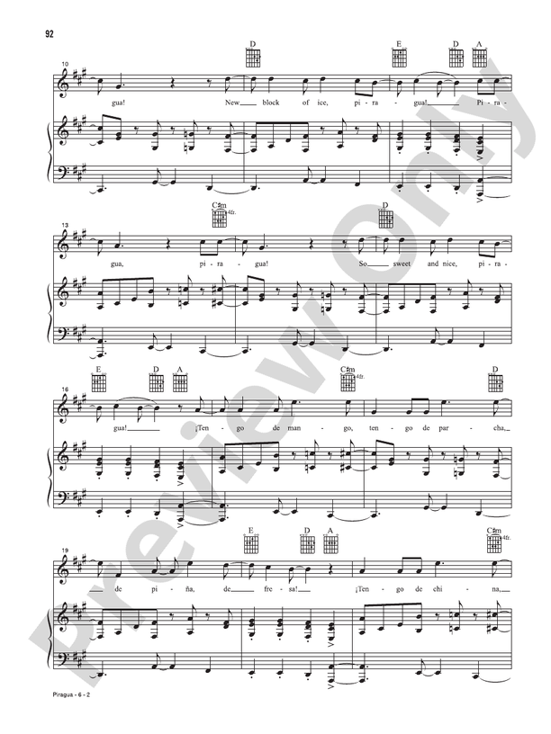 Piragua (Music from the Original Motion Picture Soundtrack, In The Heights) - PVG (Digital Download)