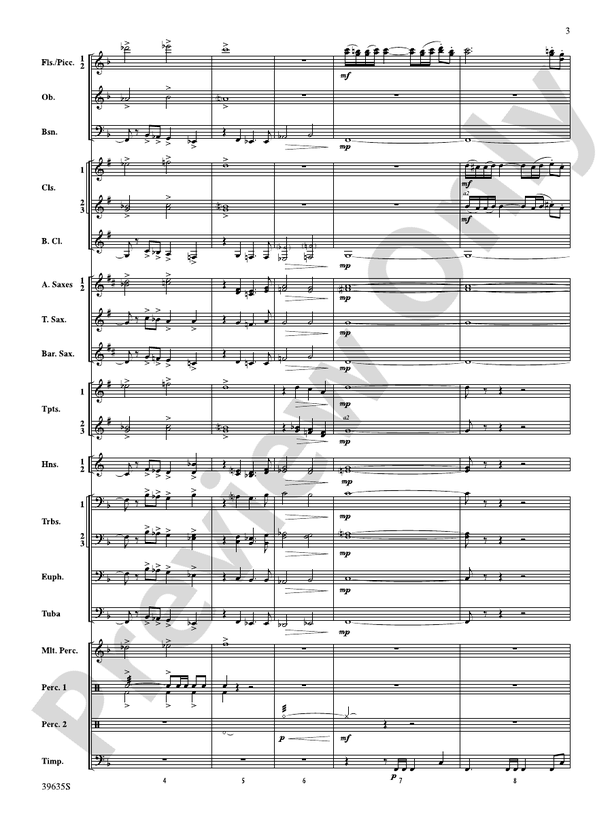Commemoration Overture - Concert Band Conductor Score & Parts (Digital Download)