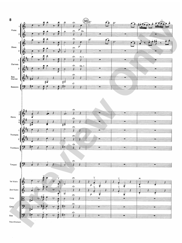 Titus Overture – Full Orchestra Conductor Score & Parts (Digital Download)