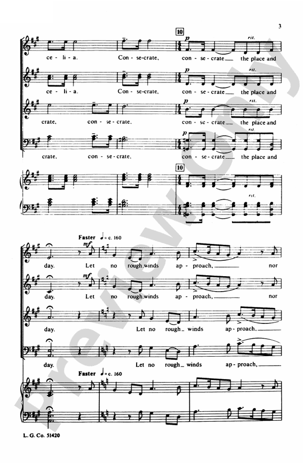Consecrate the Place and Day (from Triptych) – SATB Choral Octavo (Digital Download)