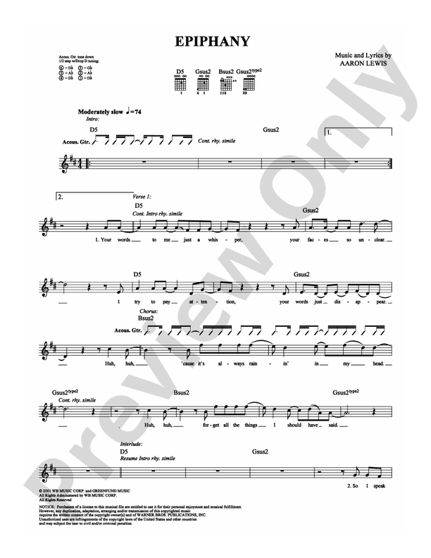 Epiphany - Guitar TAB (Digital Download)