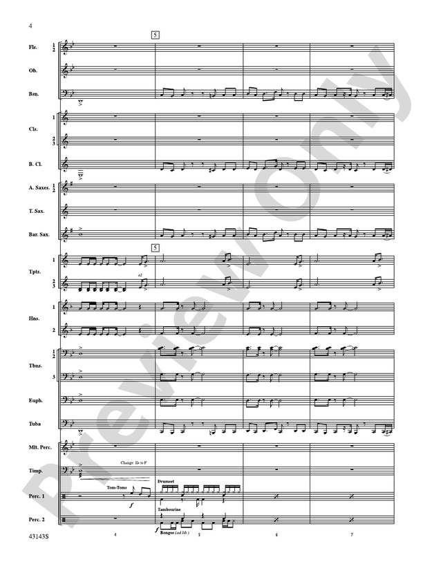 Rocky on Broadway - Concert Band Conductor Score & Parts (Digital Download)