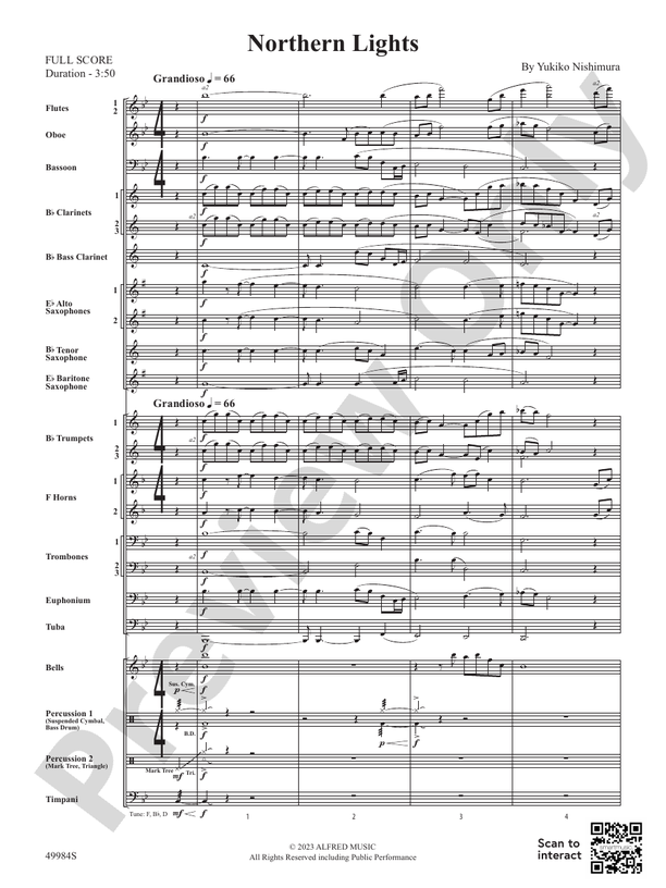 Northern Lights - Concert Band Conductor Score & Parts (Digital Download)