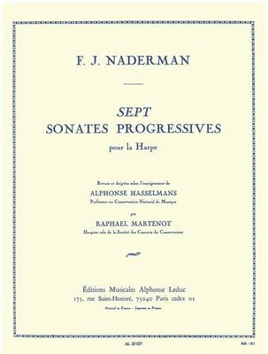 7 Sonates Progressives - pour Harpe - Francois-Joseph Naderman - Harp Alphonse Leduc