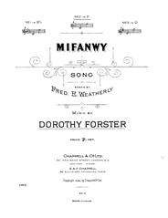 Mifanwy - F Major Vocal/Piano (Digital Download)