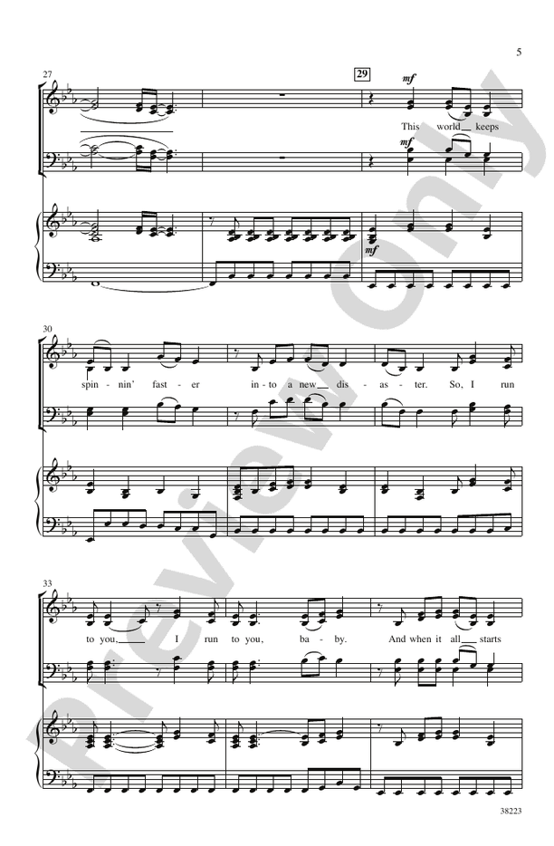 I Run to You: The Hits of Lady Antebellum – SATB Choral Octavo (Digital Download)