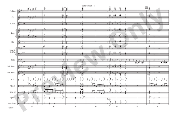 Down to the Nightclub / What Is Hip? – Marching Band Conductor Score & Parts (Digital Download)