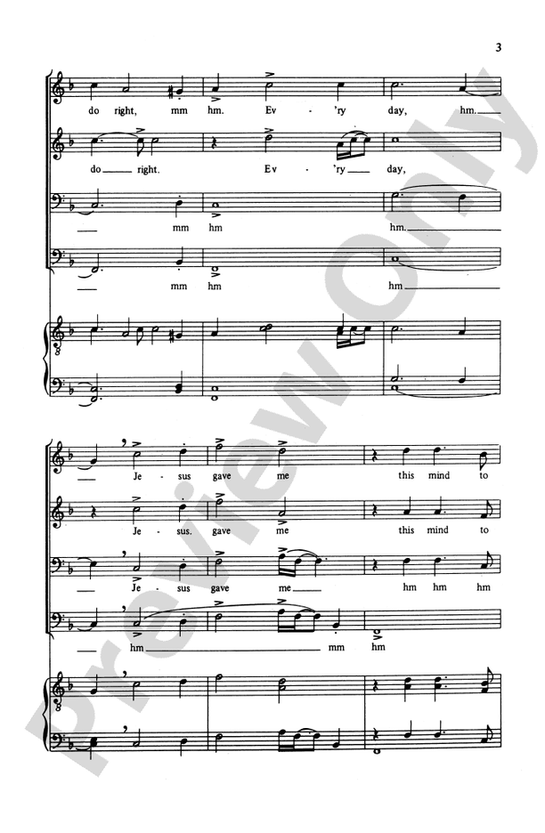 Got a Mind to Do Right – TTBB Choral Octavo (Digital Download)