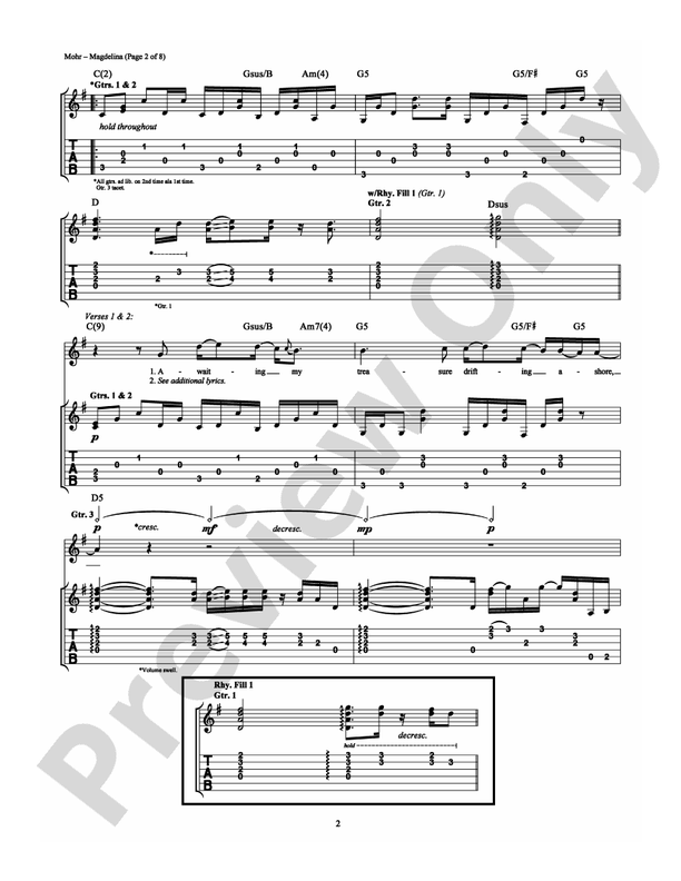 Magdelina - Guitar TAB (Digital Download)