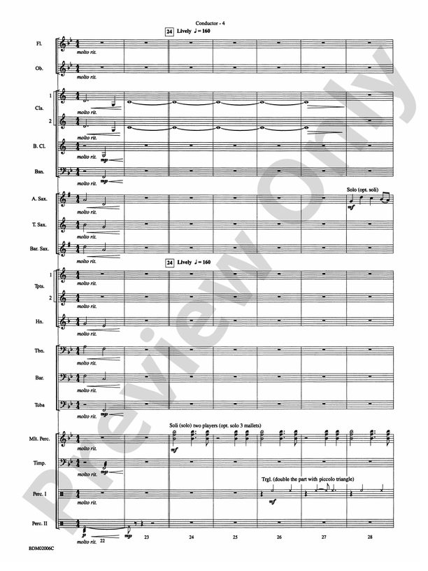 When Summer Takes Flight - Concert Band Conductor Score & Parts (Digital Download)