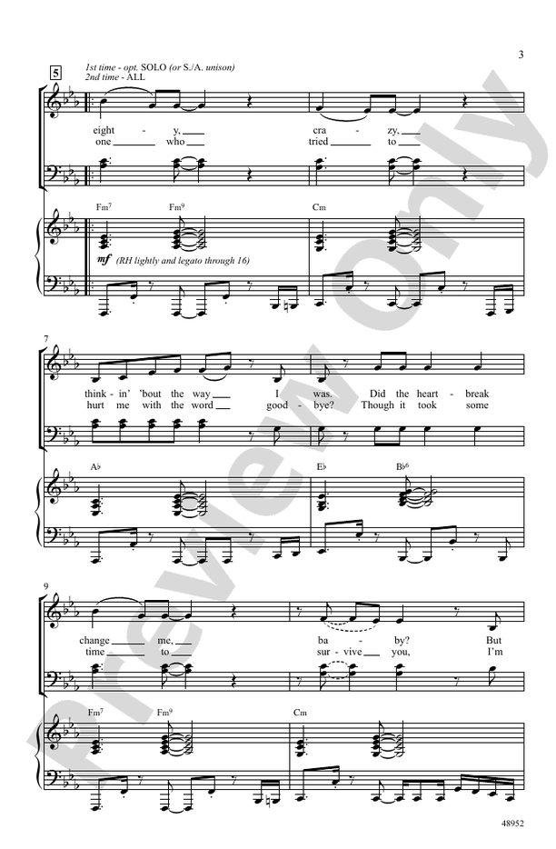 Don't Start Now – SATB Choral Octavo (Digital Download)