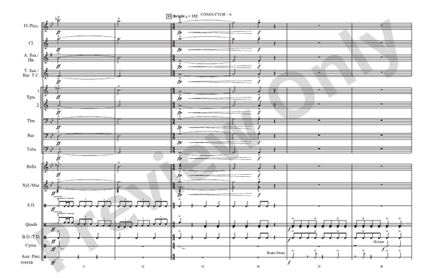 Godzilla, Part 2 – Marching Band Conductor Score & Parts (Digital Download)
