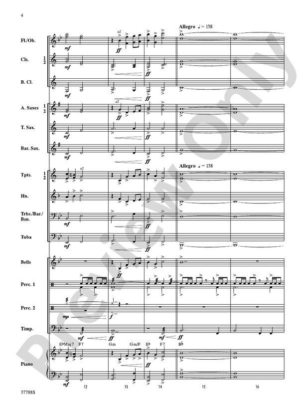 Of Distant Peaks - Concert Band Conductor Score & Parts (Digital Download)
