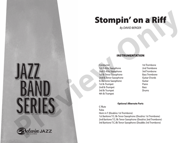 Stompin' on a Riff – Jazz Ensemble Conductor Score & Parts (Digital Download)
