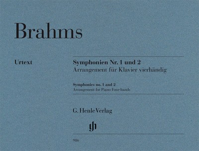 Symphony Nos. 1 and 2 - Johannes Brahms - Piano G. Henle Verlag 2 Pianos 4 Hands