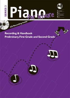 AMEB Piano for Leisure Series 3 Preliminary to Grade 2 - Piano CD Recording & Handbook AMEB 1203094139