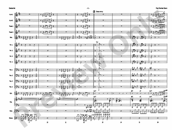 Pink Panther Remix - Jazz Ensemble Conductor Score & Parts (Digital Download)