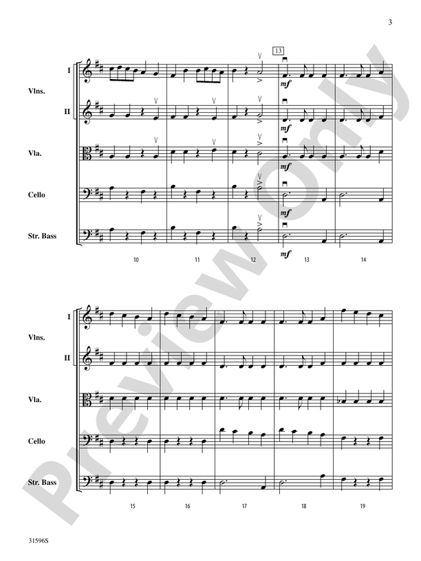 March from Suite No. 1 (Grade 3) – String Orchestra Conductor Score & Parts (Digital Download)