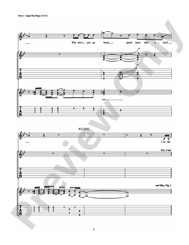 Caged Rat - Guitar TAB (Digital Download)