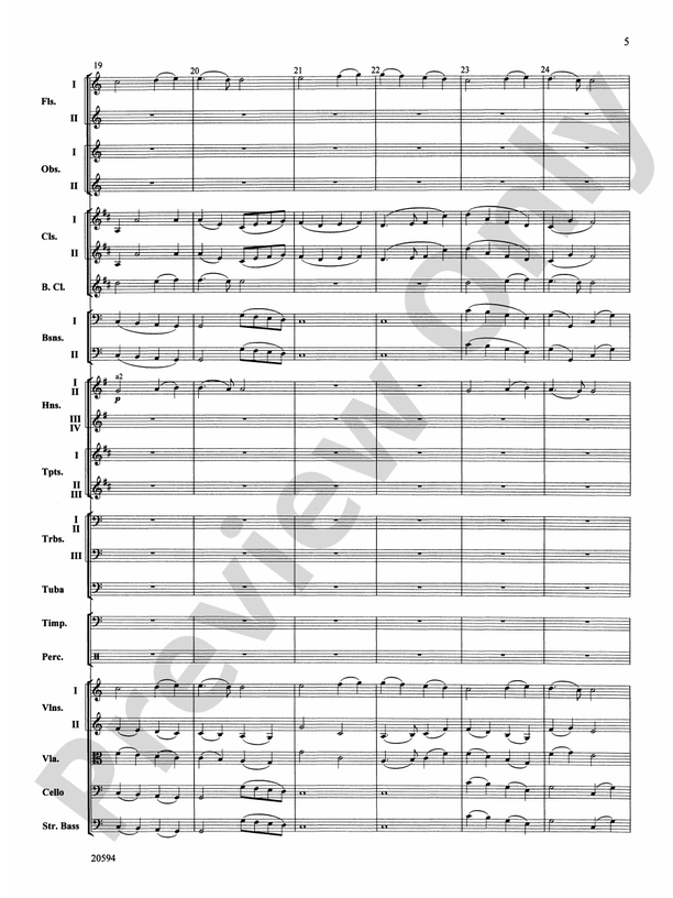Symphony No. 9 (Fourth Movement) – Full Orchestra Conductor Score & Parts (Digital Download)