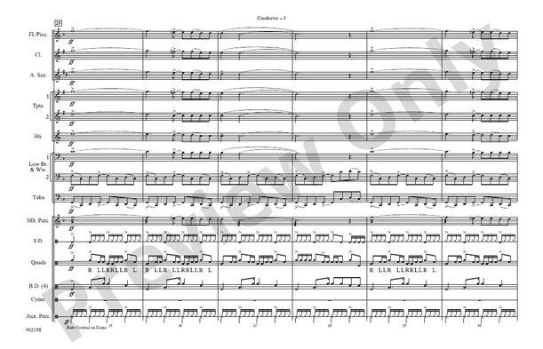 Rockin' Down the Highway – Marching Band Conductor Score & Parts (Digital Download)