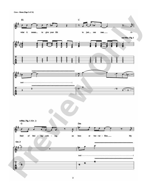 Home - Sheryl Crow - Guitar TAB (Digital Download)