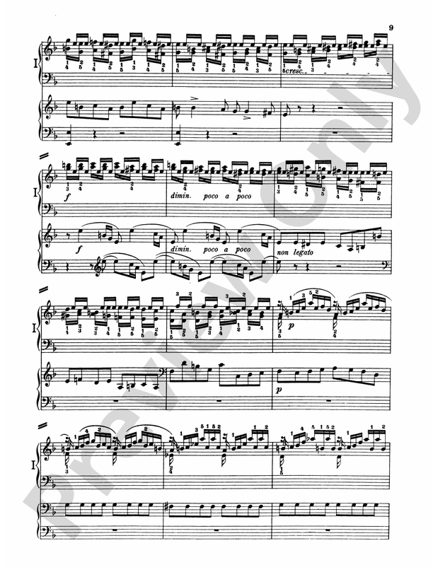 Bach - Piano Concerto in D Minor - 2 Piano, 4 Hands - TWO Copies required - (Digital Download)
